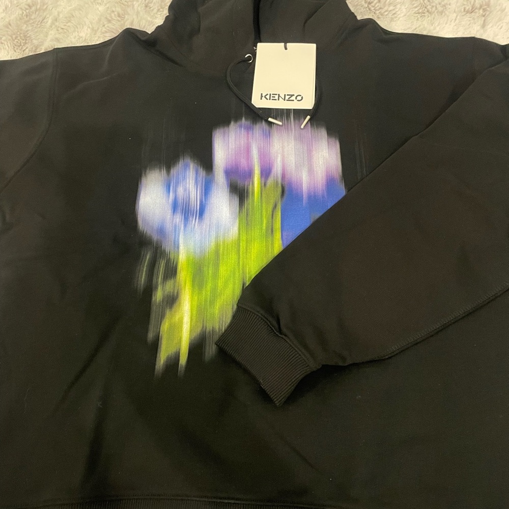 kenzo Rare Seasonal Graphic Hoodie Sz M NWT - Picture 5 of 10